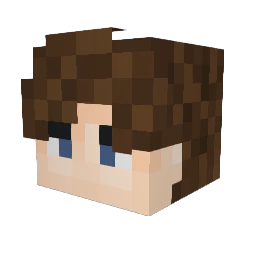 Taalard Minecraft avatar head, 3D render