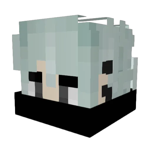 Taankly Minecraft avatar head, 3D render