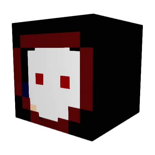Taatsuuo Minecraft avatar head, 3D render