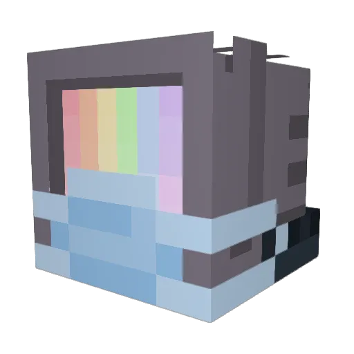 Taazi1101 Minecraft avatar head, 3D render