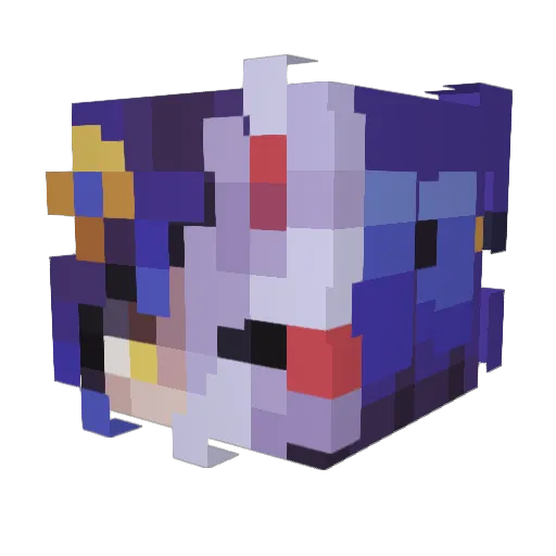 TabCathulhu Minecraft avatar head, 3D render