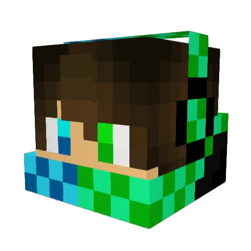 TabLab_ Minecraft avatar head, 3D render