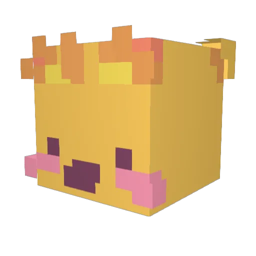TabPOO Minecraft avatar head, 3D render