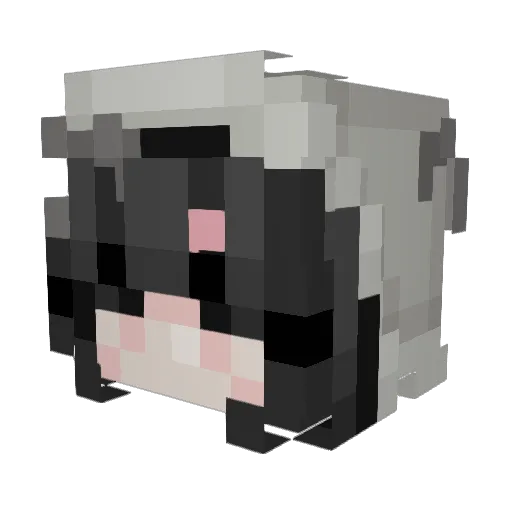 TabTab Minecraft avatar head, 3D render