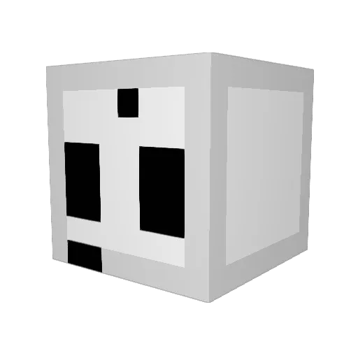 Tab_Boi Minecraft avatar head, 3D render