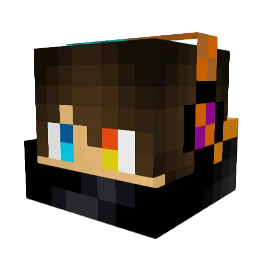 Taba27 Minecraft avatar head, 3D render