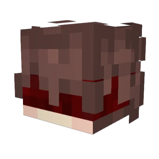 Tabad Minecraft avatar head, 3D render