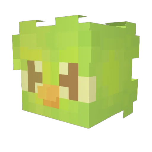 Tabak12 Minecraft avatar head, 3D render