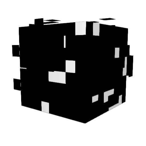 Tabbed_Out Minecraft avatar head, 3D render