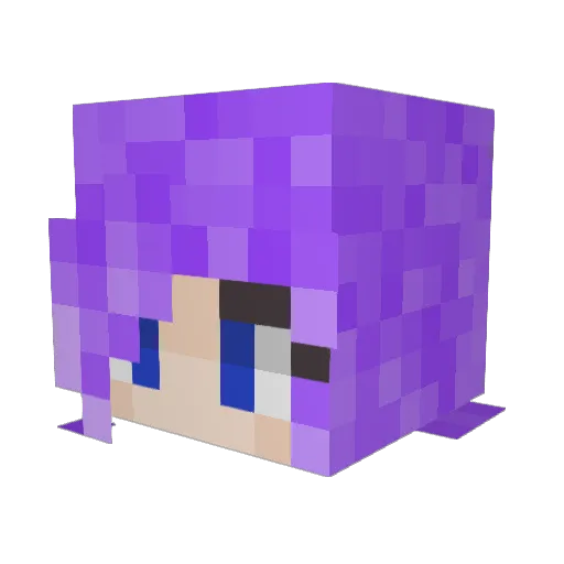 TabbiCat143 Minecraft avatar head, 3D render