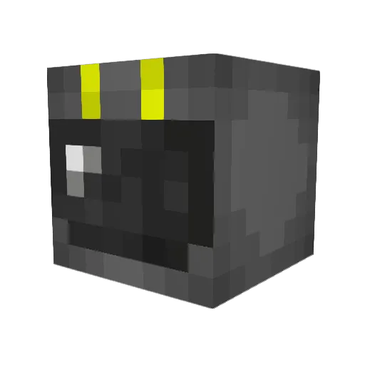 TabbyChat Minecraft avatar head, 3D render