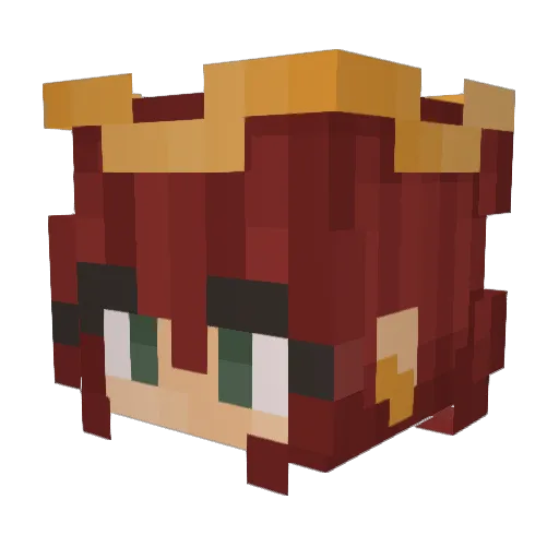 TabbyCloud Minecraft avatar head, 3D render