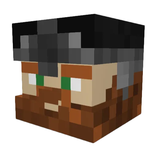 TabbySama Minecraft avatar head, 3D render