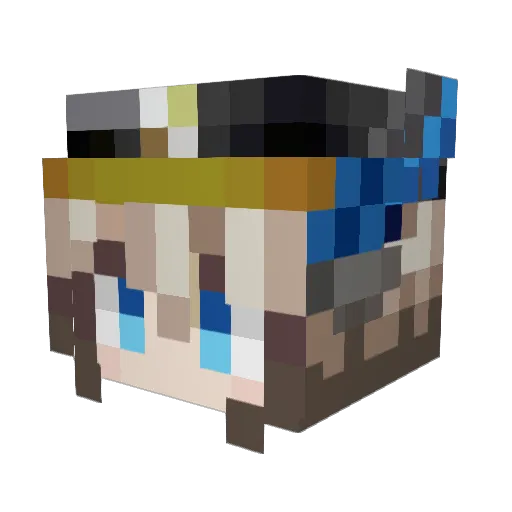Tabby_Slime Minecraft avatar head, 3D render