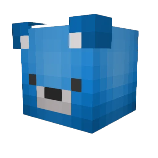 TabiCat20x Minecraft avatar head, 3D render