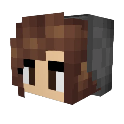 Tabi_Xx Minecraft avatar head, 3D render