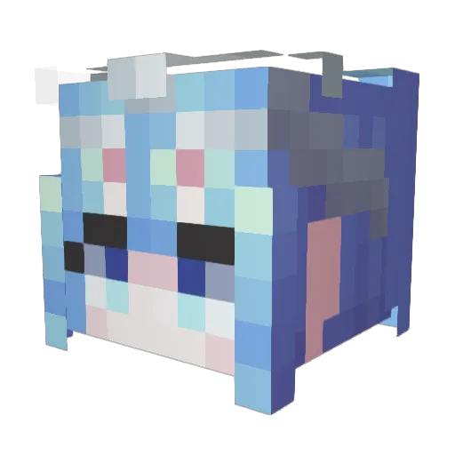 Tabi_dayo Minecraft avatar head, 3D render