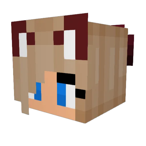 Tabicat123 Minecraft avatar head, 3D render