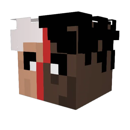 Tabiz Minecraft avatar head, 3D render