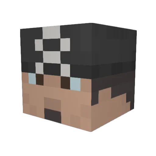 TableEmpire Minecraft avatar head, 3D render