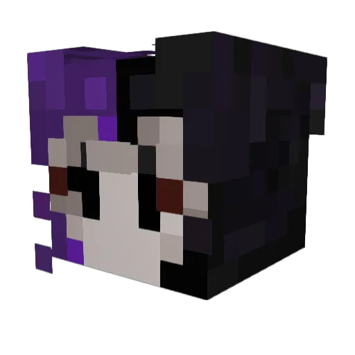 Tables____ Minecraft avatar head, 3D render