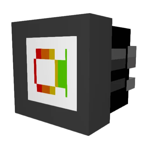 Tablestand Minecraft avatar head, 3D render