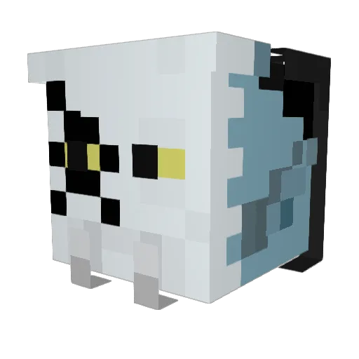 Tabletikin Minecraft avatar head, 3D render