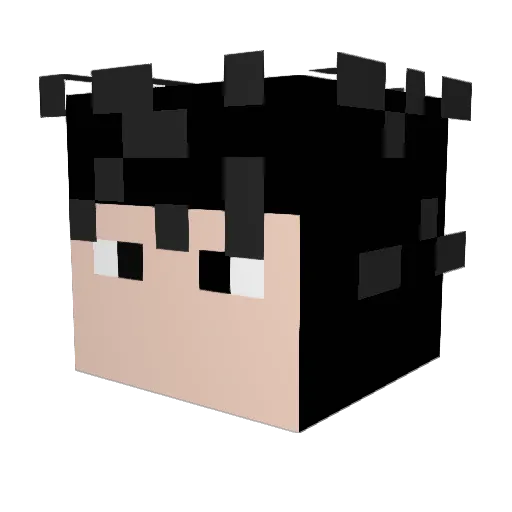 Tablo_Yanouk Minecraft avatar head, 3D render