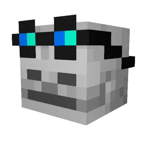 Tabodi Minecraft avatar head, 3D render