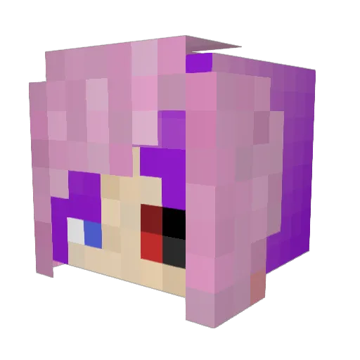 Tabol Minecraft avatar head, 3D render