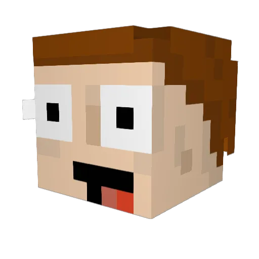 Tabonjemekk Minecraft avatar head, 3D render