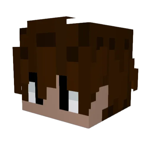 TabooMC Minecraft avatar head, 3D render