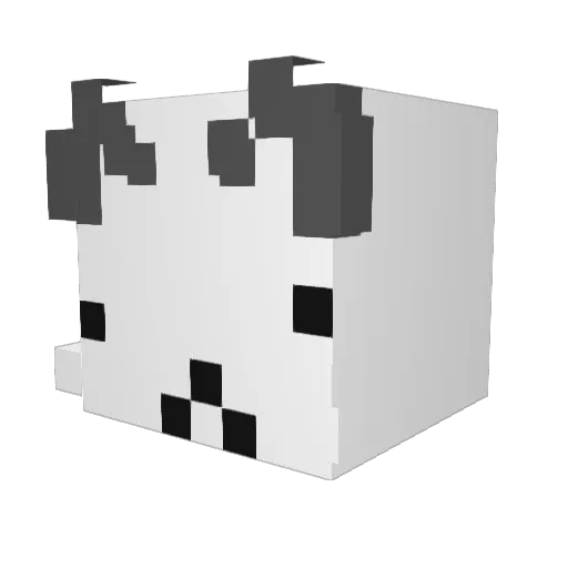 Taboocat Minecraft avatar head, 3D render