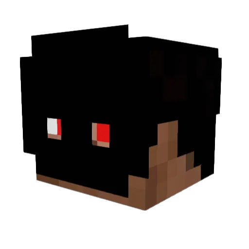 Tabq Minecraft avatar head, 3D render