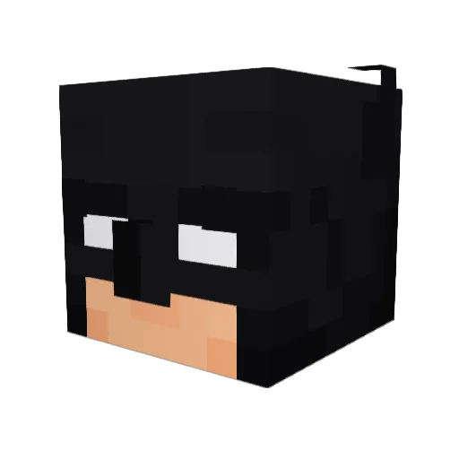 Tabrays Minecraft avatar head, 3D render