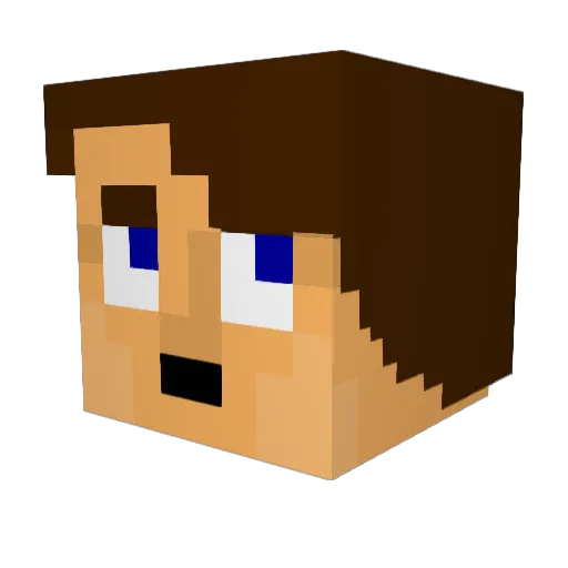 Tabsi_2002 Minecraft avatar head, 3D render