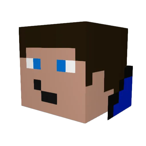 Tabularaser_LP Minecraft avatar head, 3D render
