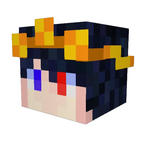 Taby_Legend Minecraft avatar head, 3D render