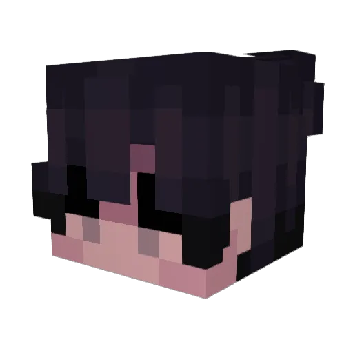 Tabycat Minecraft avatar head, 3D render