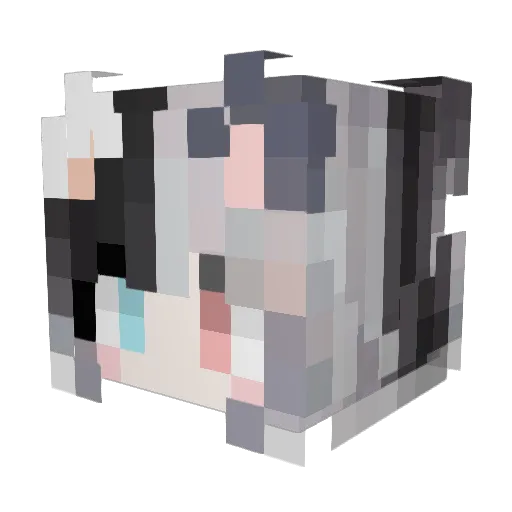 Tabzzi Minecraft avatar head, 3D render