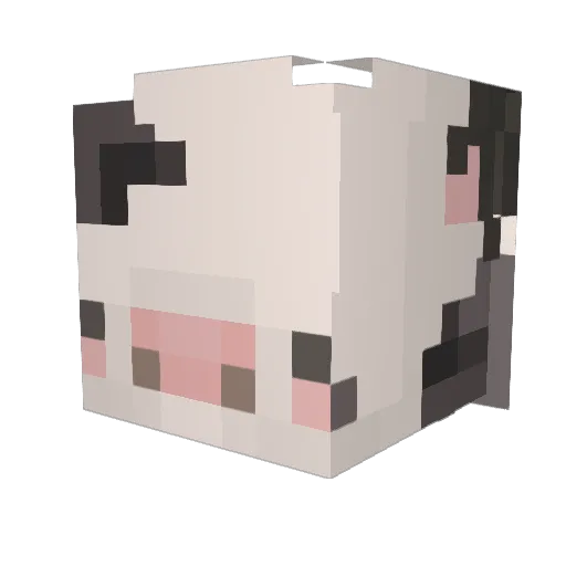 Tac0Pac0 Minecraft avatar head, 3D render