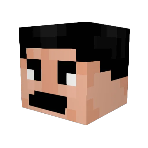 Tac0loco Minecraft avatar head, 3D render