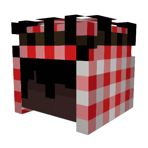 Tac0sik Minecraft avatar head, 3D render