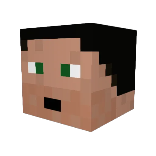 TacOp Minecraft avatar head, 3D render