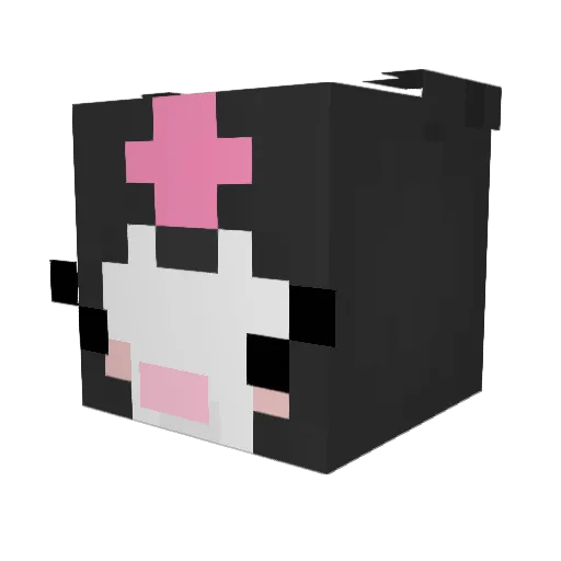Taccsy Minecraft avatar head, 3D render