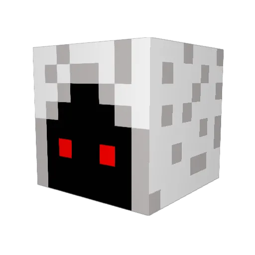 Tacfarenas Minecraft avatar head, 3D render