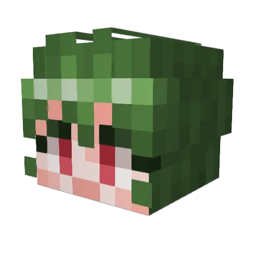 Tacheon8o8 Minecraft avatar head, 3D render
