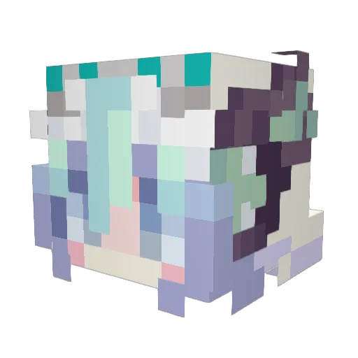Tachi2002 Minecraft avatar head, 3D render