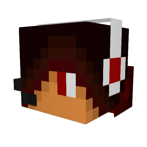Tachmanier Minecraft avatar head, 3D render