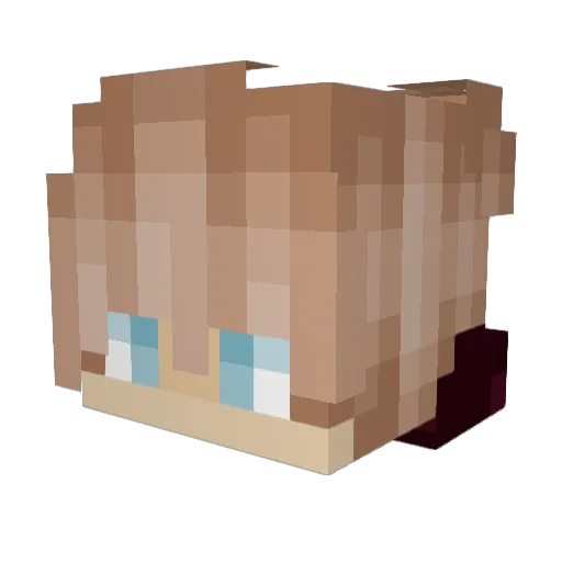 TacitKai Minecraft avatar head, 3D render